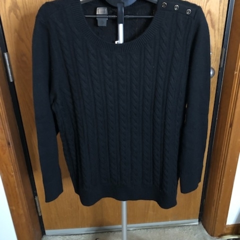 Talbots Classic Black  Sweater 2X Woman